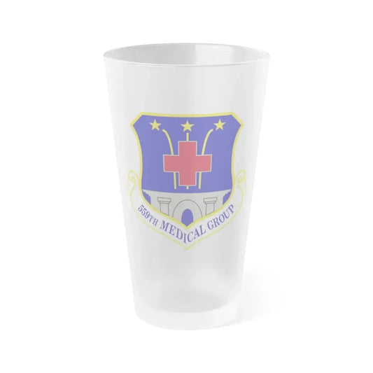 559th Medical Group (U.S. Air Force) Frosted Pint Glass 16oz Default Title - Go Mug Yourself