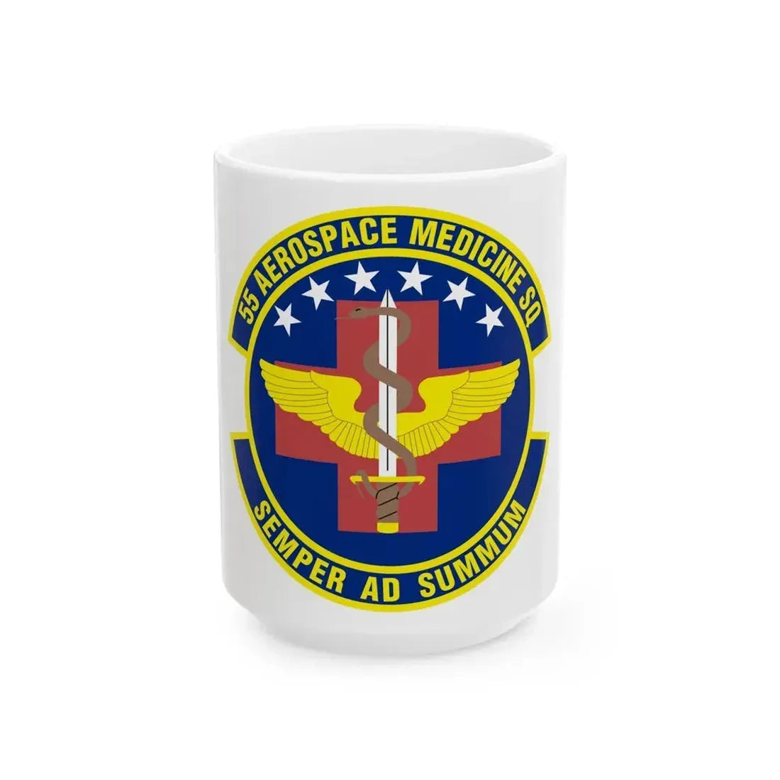 55th Aerospace Medicine Squadron (U.S. Air Force) White Coffee Mug 15oz - Go Mug Yourself