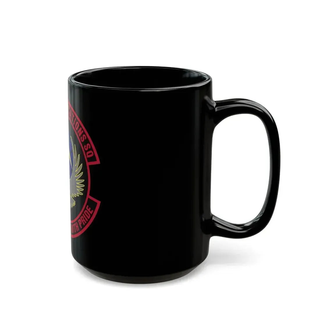 55th Communications Squadron (U.S. Air Force) Black Coffee Mug - Go Mug Yourself