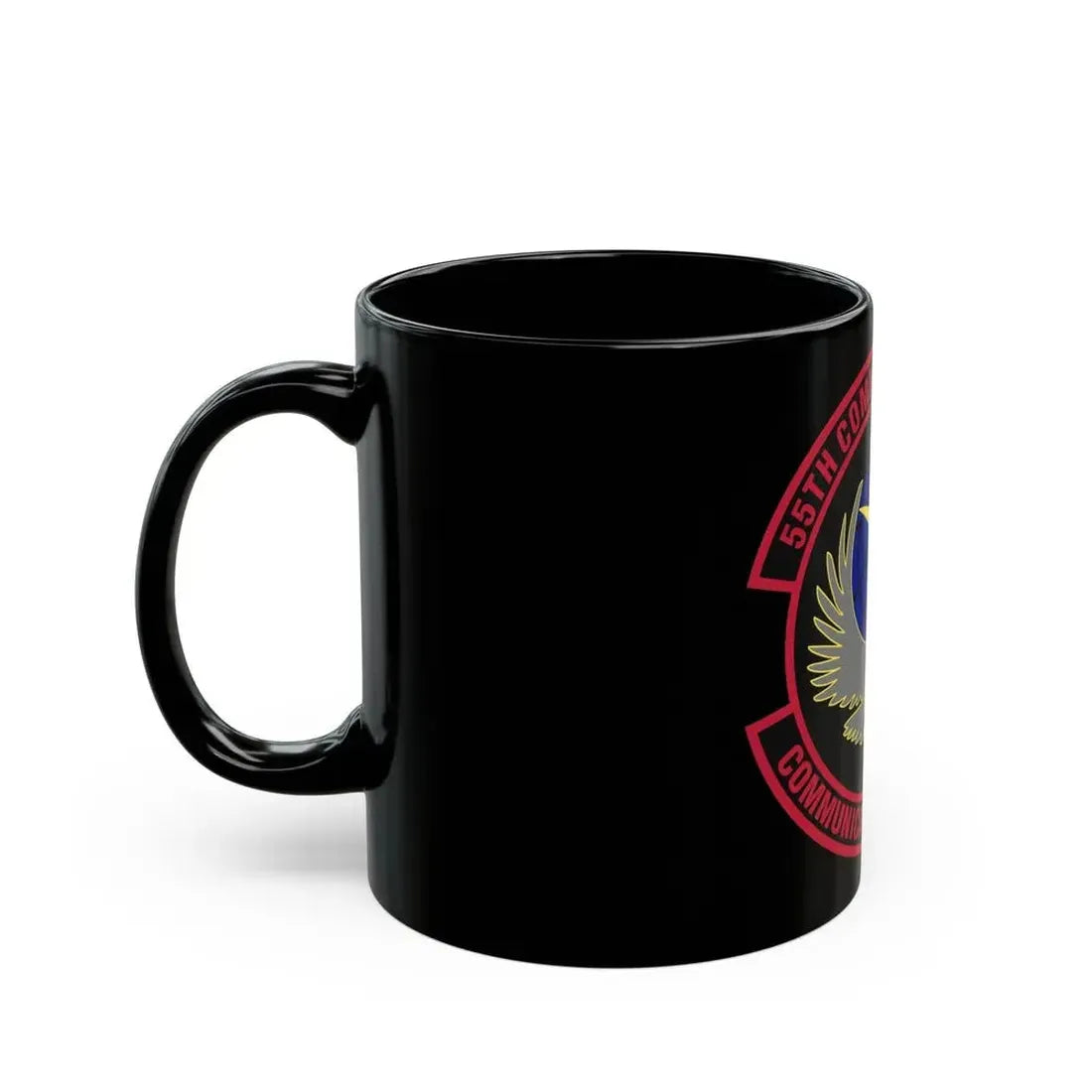 55th Communications Squadron (U.S. Air Force) Black Coffee Mug - Go Mug Yourself