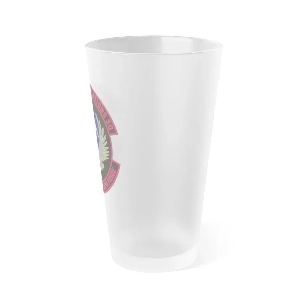55th Communications Squadron (U.S. Air Force) Frosted Pint Glass 16oz - Go Mug Yourself