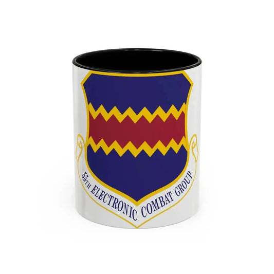 55th Electronic Combat Group (U.S. Air Force) Accent Coffee Mug 11oz Black - Go Mug Yourself