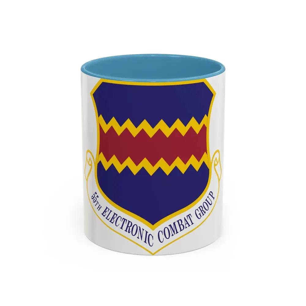 55th Electronic Combat Group (U.S. Air Force) Accent Coffee Mug 11oz Light Blue - Go Mug Yourself