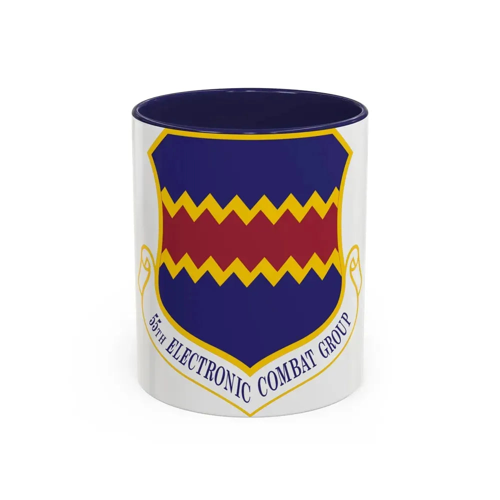 55th Electronic Combat Group (U.S. Air Force) Accent Coffee Mug 11oz Navy - Go Mug Yourself