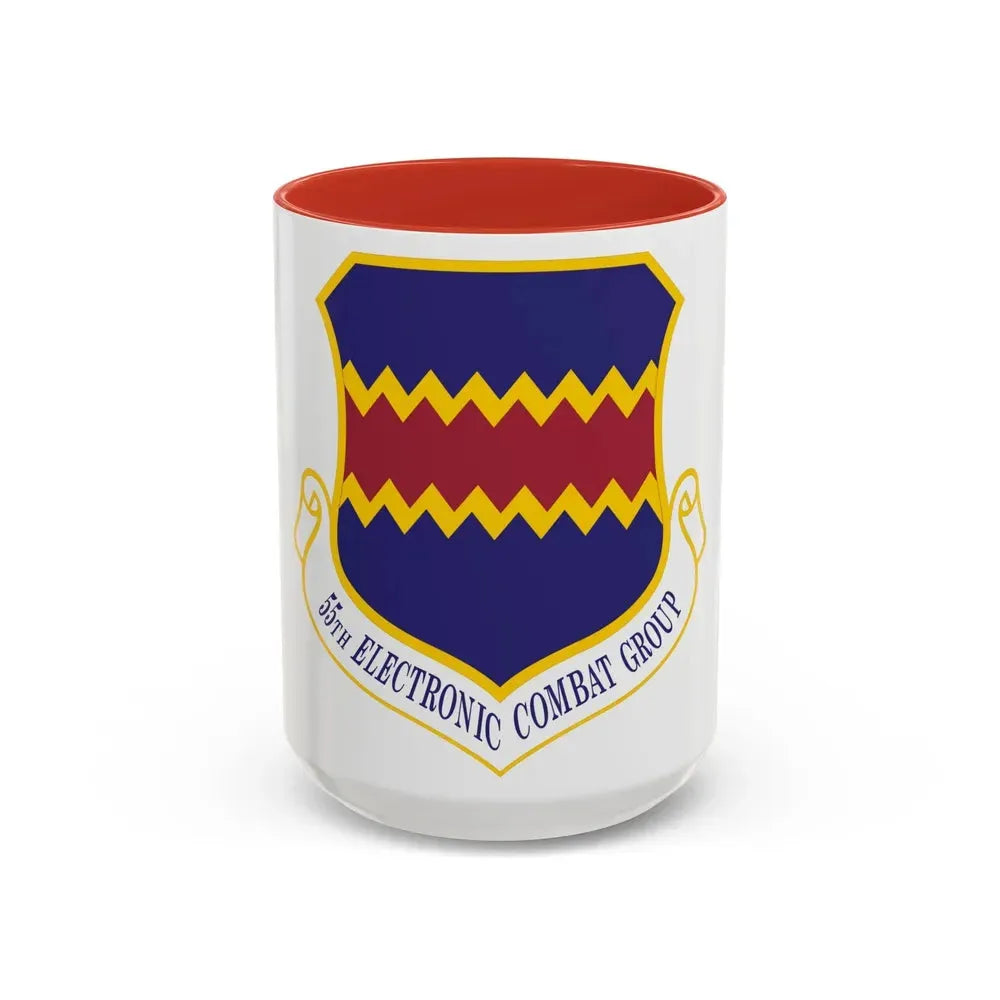 55th Electronic Combat Group (U.S. Air Force) Accent Coffee Mug 15oz Red - Go Mug Yourself