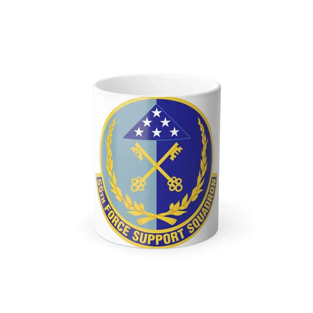 55th Force Support Squadron (U.S. Air Force) Color Changing Coffee Mug 11oz - Go Mug Yourself