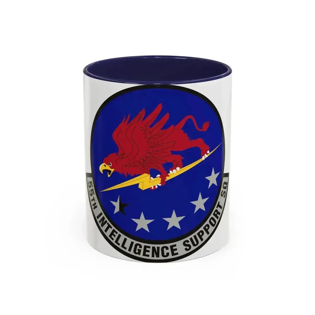 55th Intelligence Support Squadron (U.S. Air Force) Accent Coffee Mug 11oz Navy - Go Mug Yourself