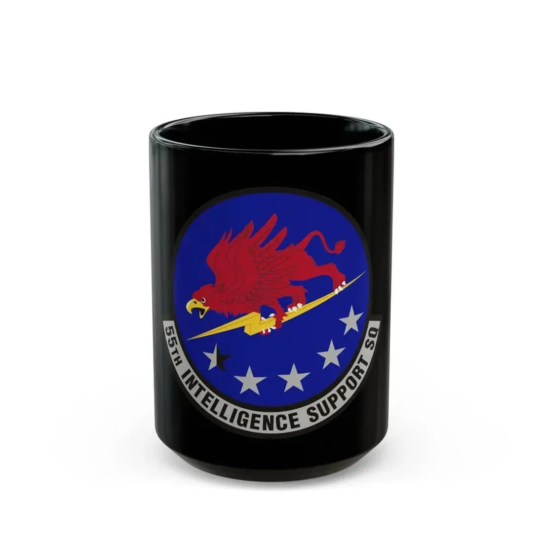 55th Intelligence Support Squadron (U.S. Air Force) Black Coffee Mug 15oz - Go Mug Yourself