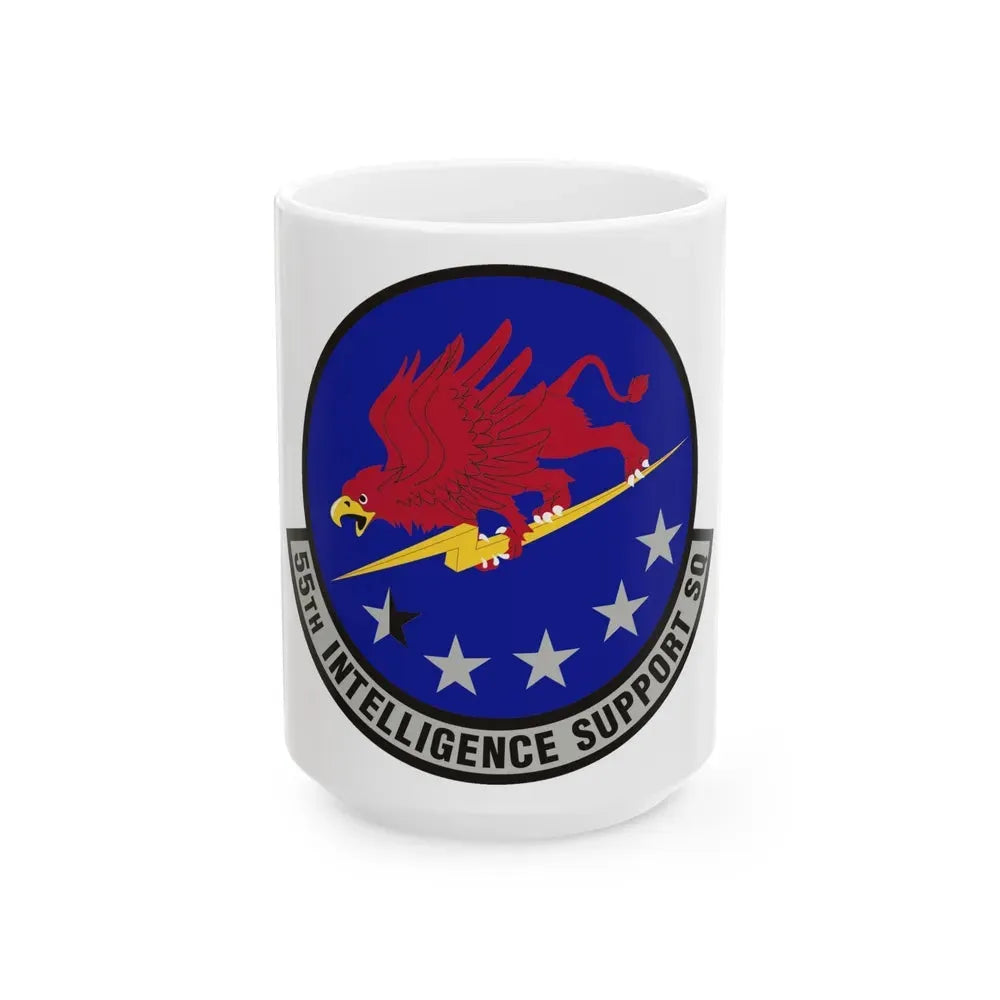 55th Intelligence Support Squadron (U.S. Air Force) White Coffee Mug 15oz - Go Mug Yourself