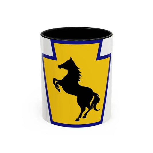 55th Maneuver Enhancement Brigade (U.S. Army) Accent Coffee Mug 11oz Black - Go Mug Yourself