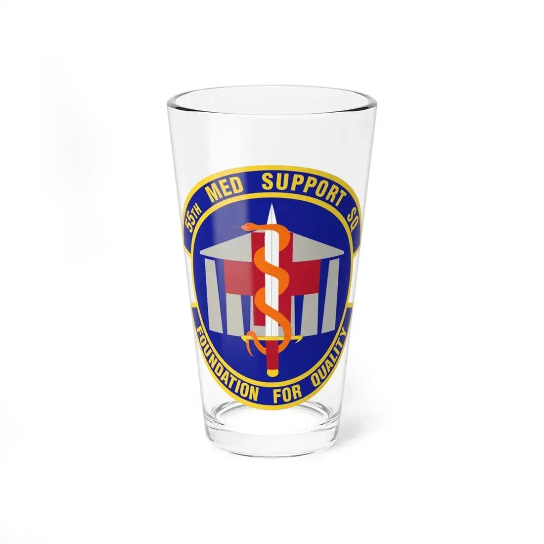 55th Medical Support Squadron (U.S. Air Force) Pint Glass 16oz 16oz - Go Mug Yourself