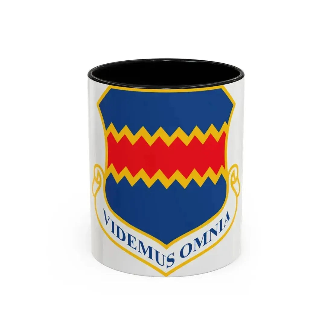 55th Wing (U.S. Air Force) Accent Coffee Mug 11oz Black - Go Mug Yourself