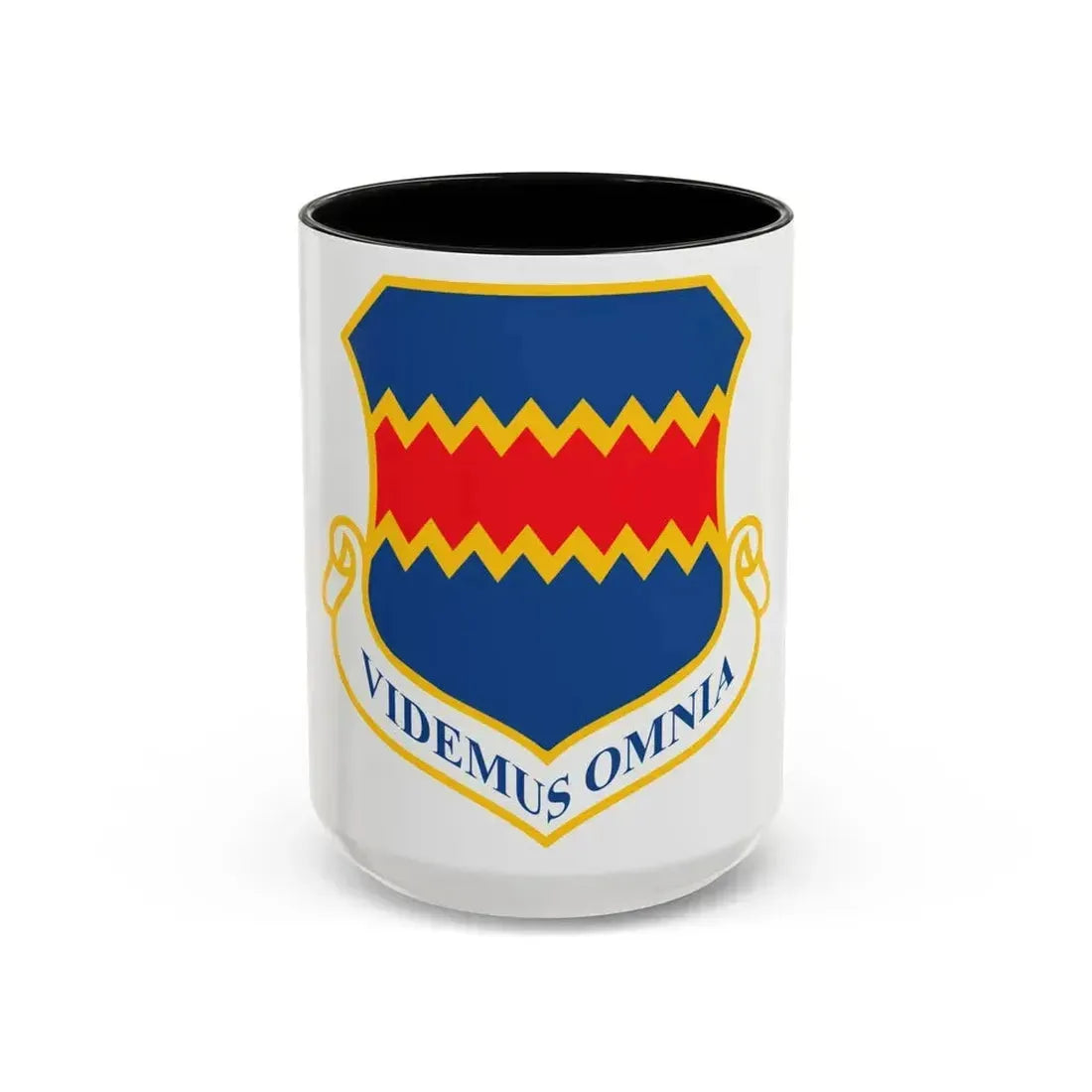 55th Wing (U.S. Air Force) Accent Coffee Mug 15oz Black - Go Mug Yourself