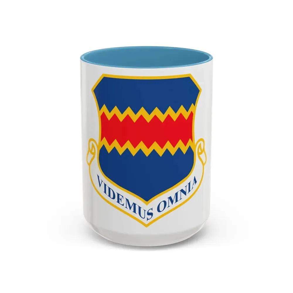 55th Wing (U.S. Air Force) Accent Coffee Mug 15oz Light Blue - Go Mug Yourself