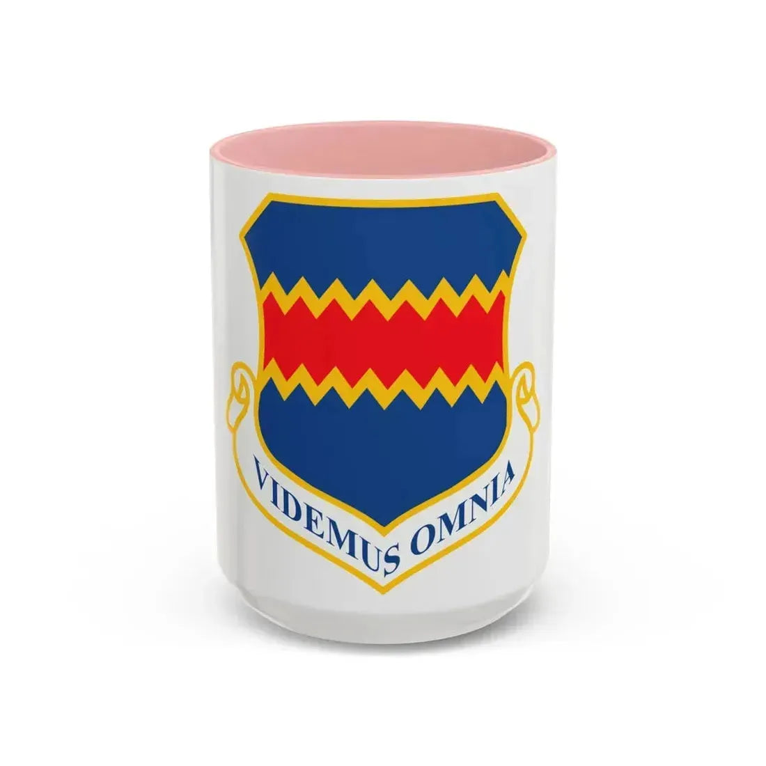 55th Wing (U.S. Air Force) Accent Coffee Mug 15oz Pink - Go Mug Yourself
