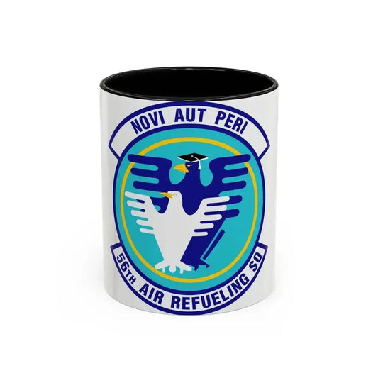 56 Air Refueling Sq AETC (U.S. Air Force) Accent Coffee Mug 11oz Black - Go Mug Yourself