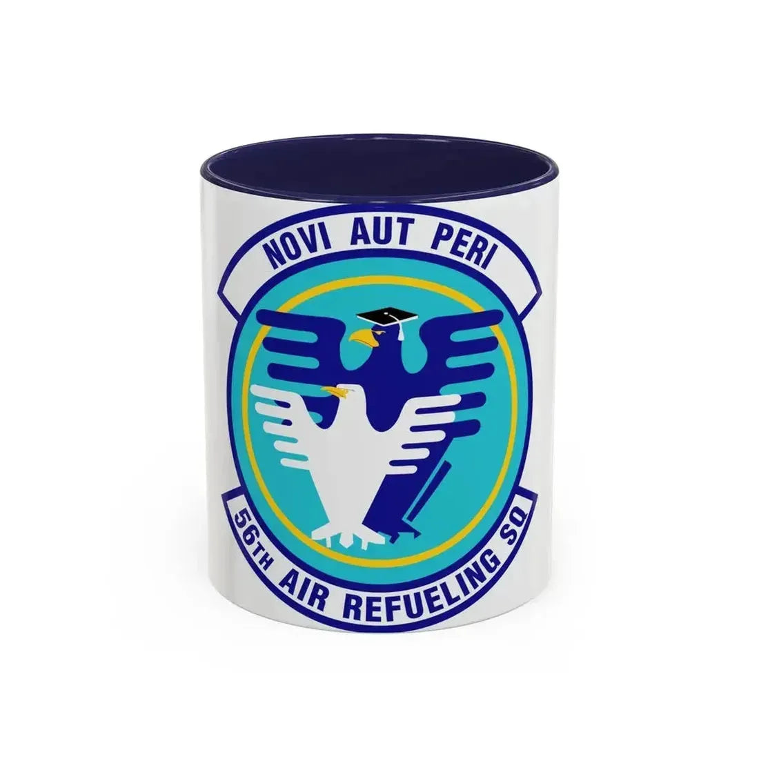 56 Air Refueling Sq AETC (U.S. Air Force) Accent Coffee Mug 11oz Navy - Go Mug Yourself