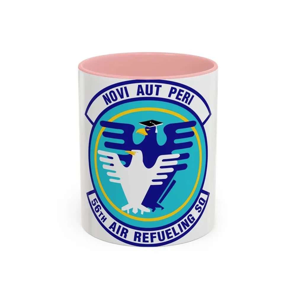 56 Air Refueling Sq AETC (U.S. Air Force) Accent Coffee Mug 11oz Pink - Go Mug Yourself