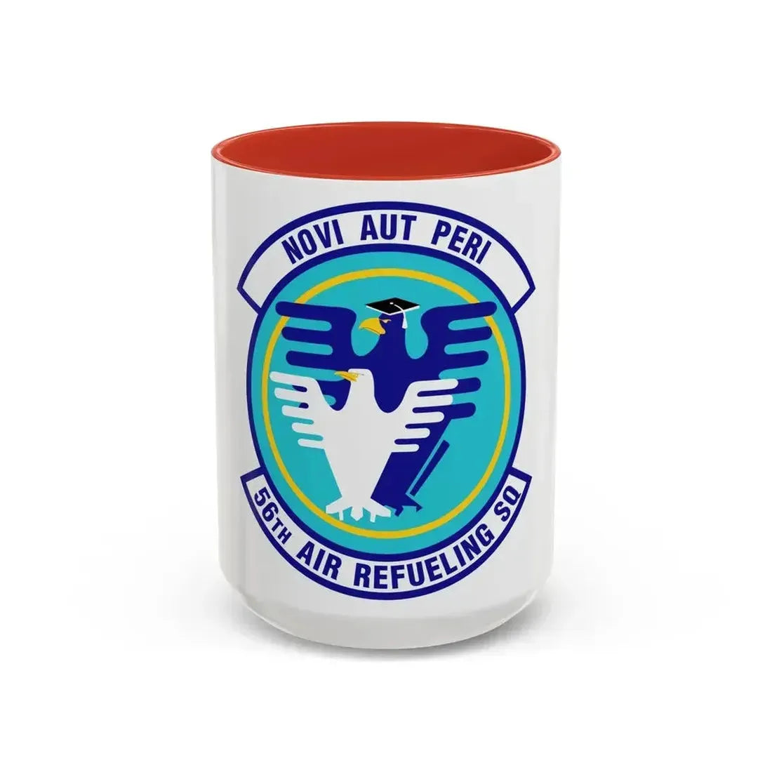 56 Air Refueling Sq AETC (U.S. Air Force) Accent Coffee Mug 15oz Red - Go Mug Yourself