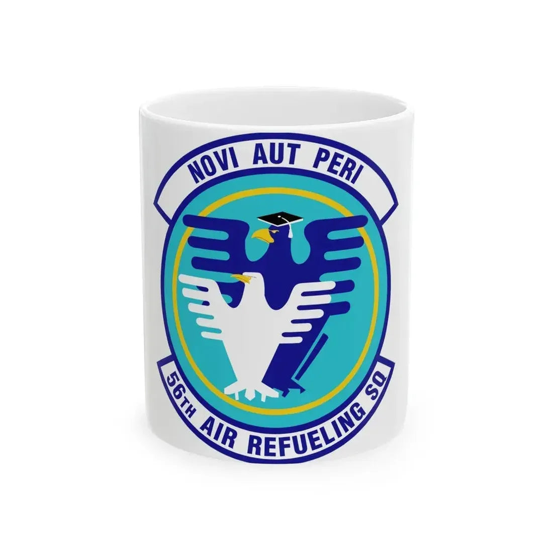 56 Air Refueling Sq AETC (U.S. Air Force) White Coffee Mug - Go Mug Yourself