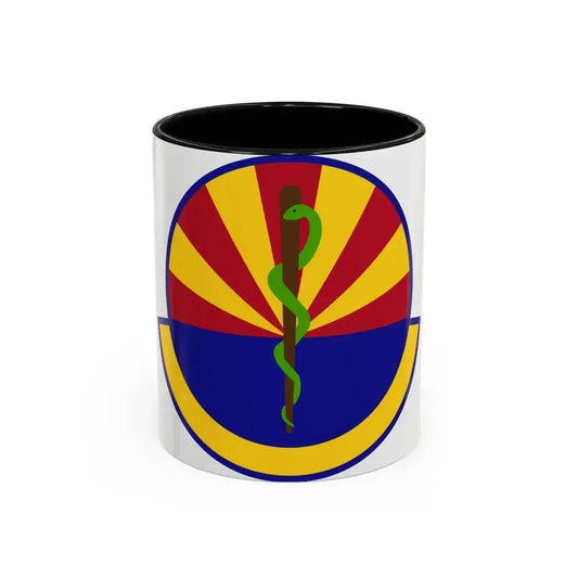 56 Healthcare Operations Squadron AETC (U.S. Air Force) Accent Coffee Mug 11oz Black - Go Mug Yourself