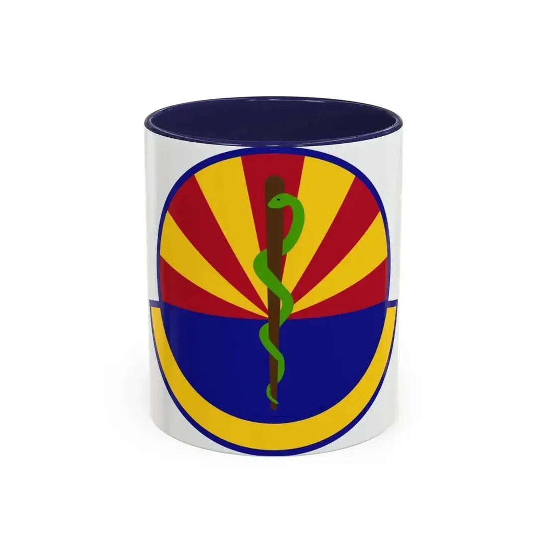 56 Healthcare Operations Squadron AETC (U.S. Air Force) Accent Coffee Mug 11oz Navy - Go Mug Yourself
