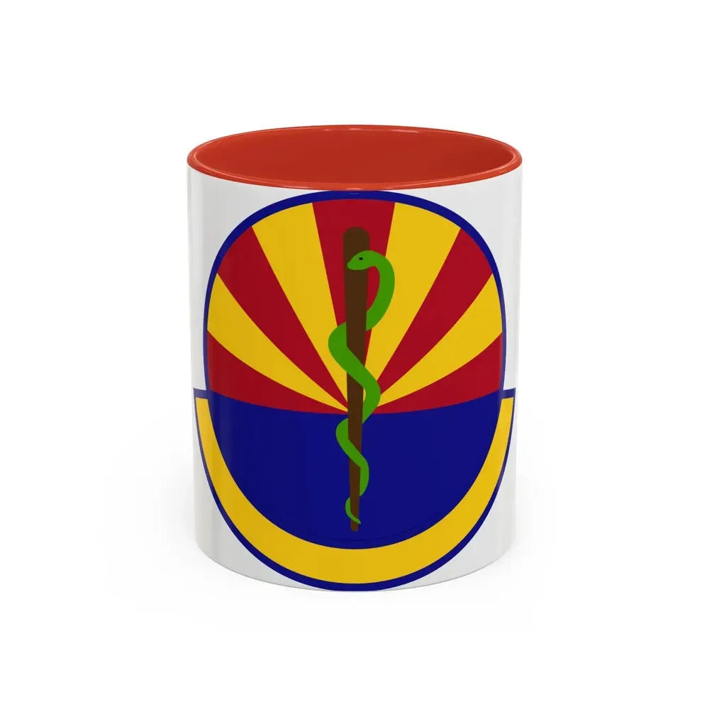 56 Healthcare Operations Squadron AETC (U.S. Air Force) Accent Coffee Mug 11oz Red - Go Mug Yourself