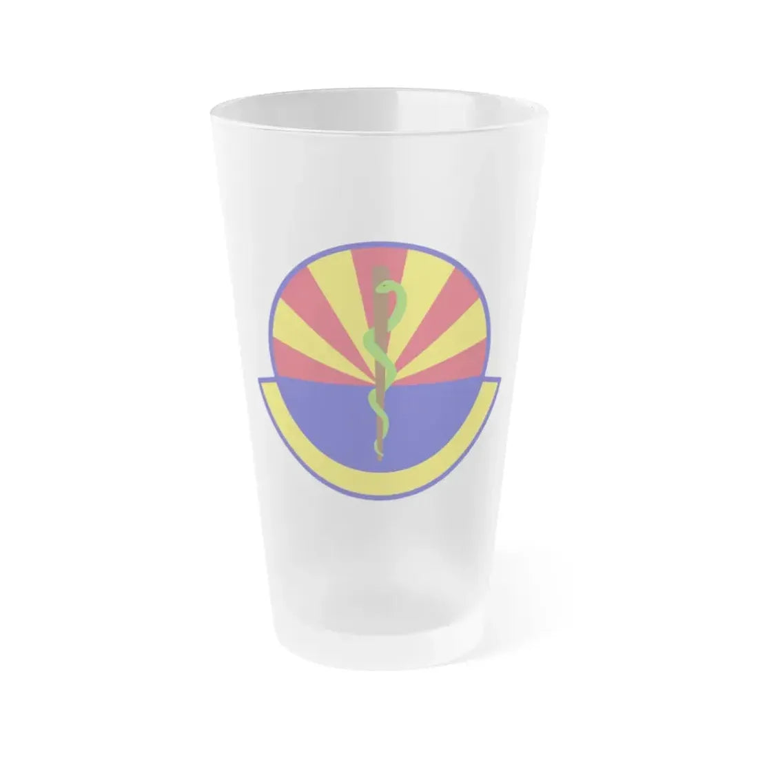 56 Healthcare Operations Squadron AETC (U.S. Air Force) Frosted Pint Glass 16oz 16oz Frosted - Go Mug Yourself