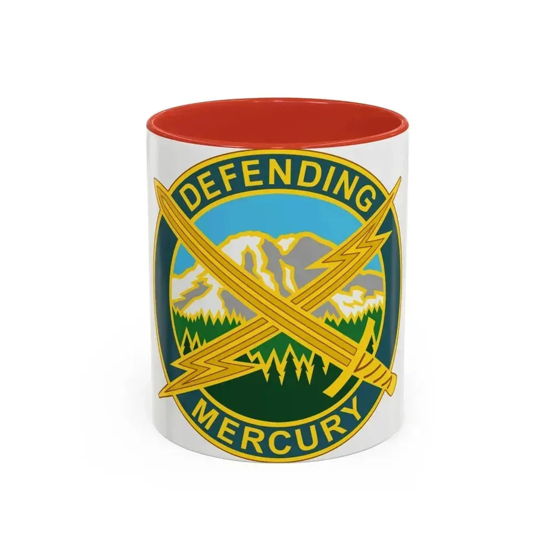 56 Information Operations Group (U.S. Army) Accent Coffee Mug 11oz Red - Go Mug Yourself