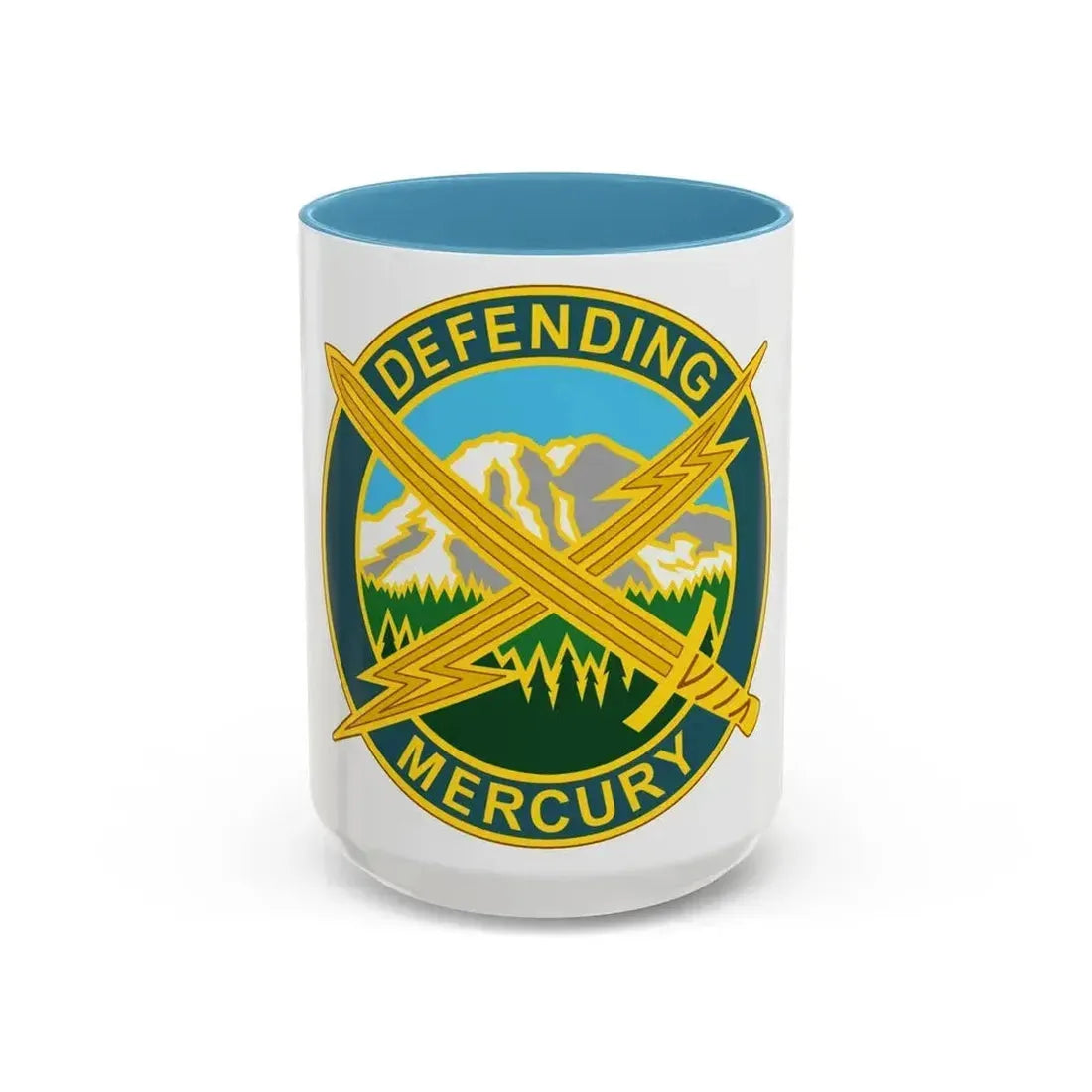 56 Information Operations Group (U.S. Army) Accent Coffee Mug 15oz Light Blue - Go Mug Yourself