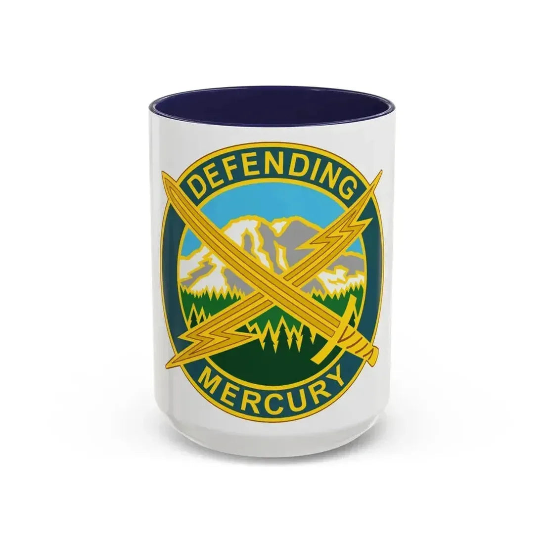 56 Information Operations Group (U.S. Army) Accent Coffee Mug 15oz Navy - Go Mug Yourself