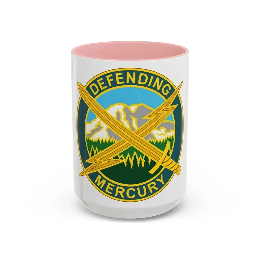 56 Information Operations Group (U.S. Army) Accent Coffee Mug 15oz Pink - Go Mug Yourself