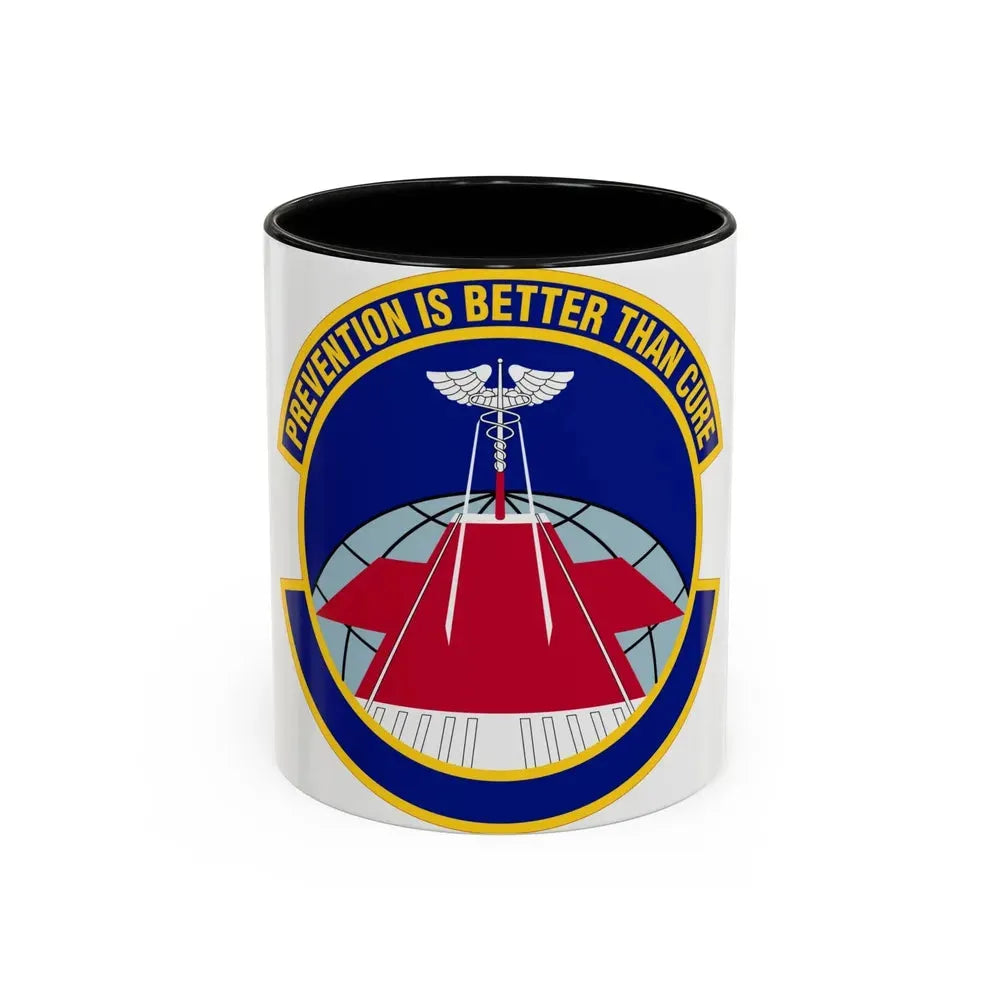 56 Operational Medical Readiness Squadron AETC (U.S. Air Force) Accent Coffee Mug 11oz Black - Go Mug Yourself