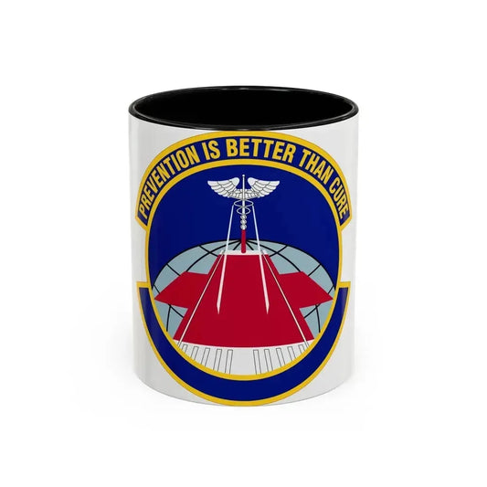 56 Operational Medical Readiness Squadron AETC (U.S. Air Force) Accent Coffee Mug 11oz Black - Go Mug Yourself