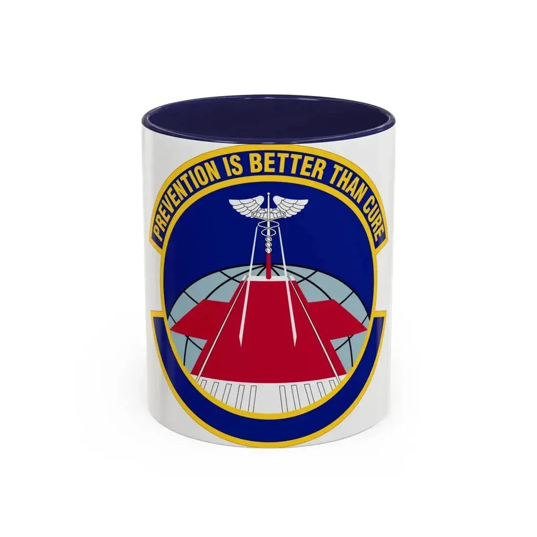 56 Operational Medical Readiness Squadron AETC (U.S. Air Force) Accent Coffee Mug 11oz Navy - Go Mug Yourself