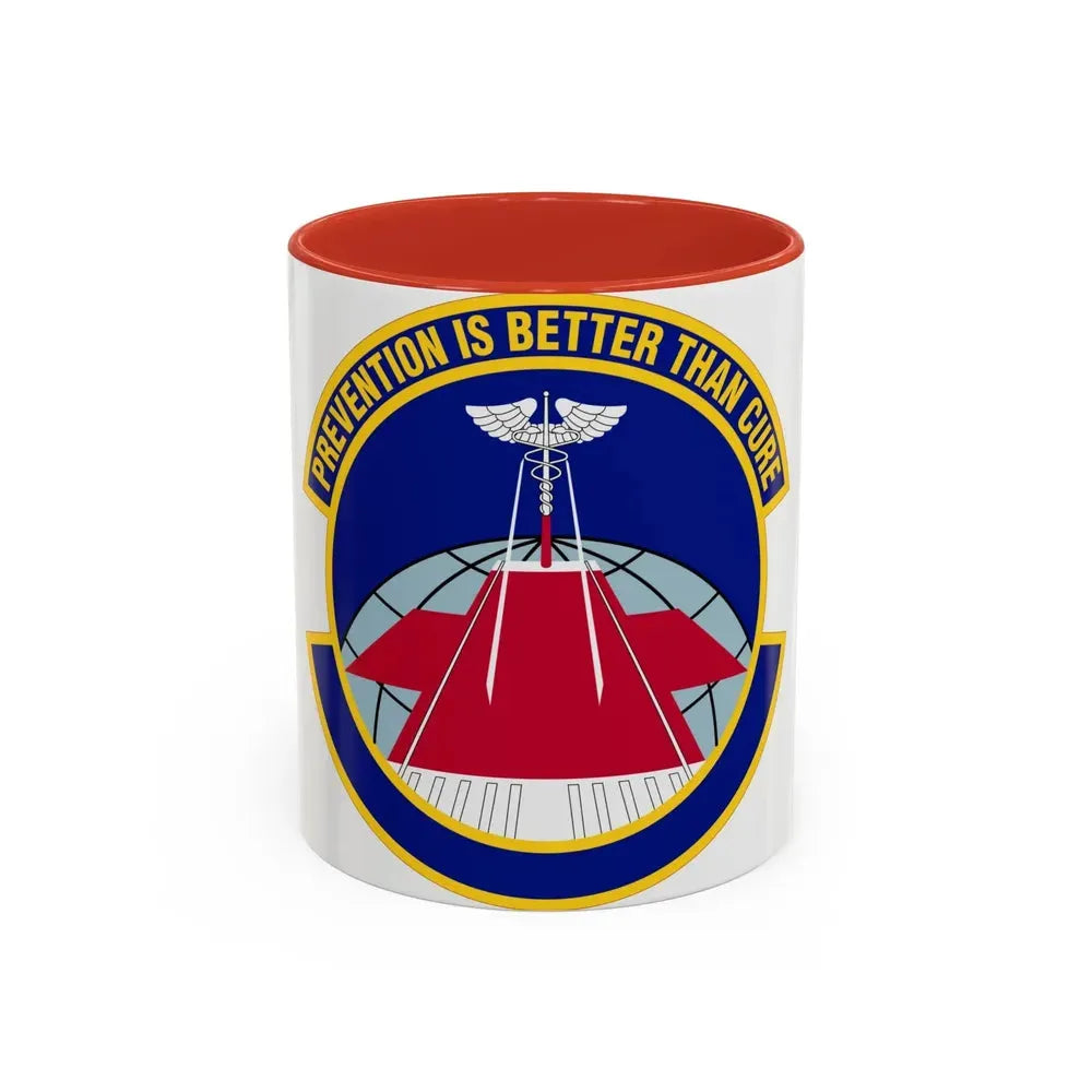 56 Operational Medical Readiness Squadron AETC (U.S. Air Force) Accent Coffee Mug 11oz Red - Go Mug Yourself