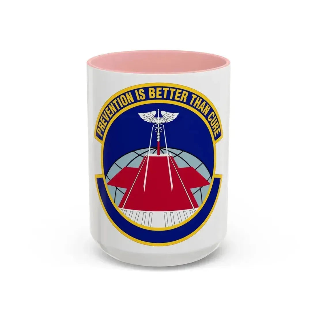 56 Operational Medical Readiness Squadron AETC (U.S. Air Force) Accent Coffee Mug 15oz Pink - Go Mug Yourself
