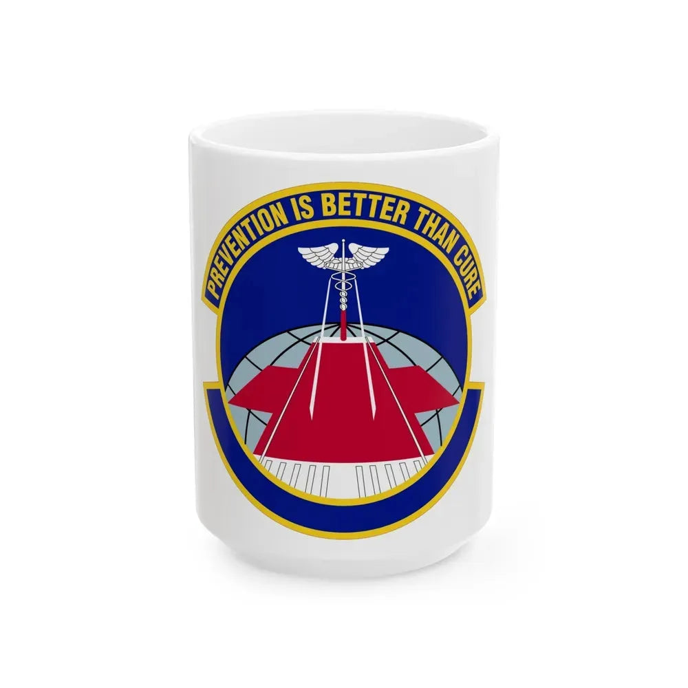 56 Operational Medical Readiness Squadron AETC (U.S. Air Force) White Coffee Mug 15oz - Go Mug Yourself