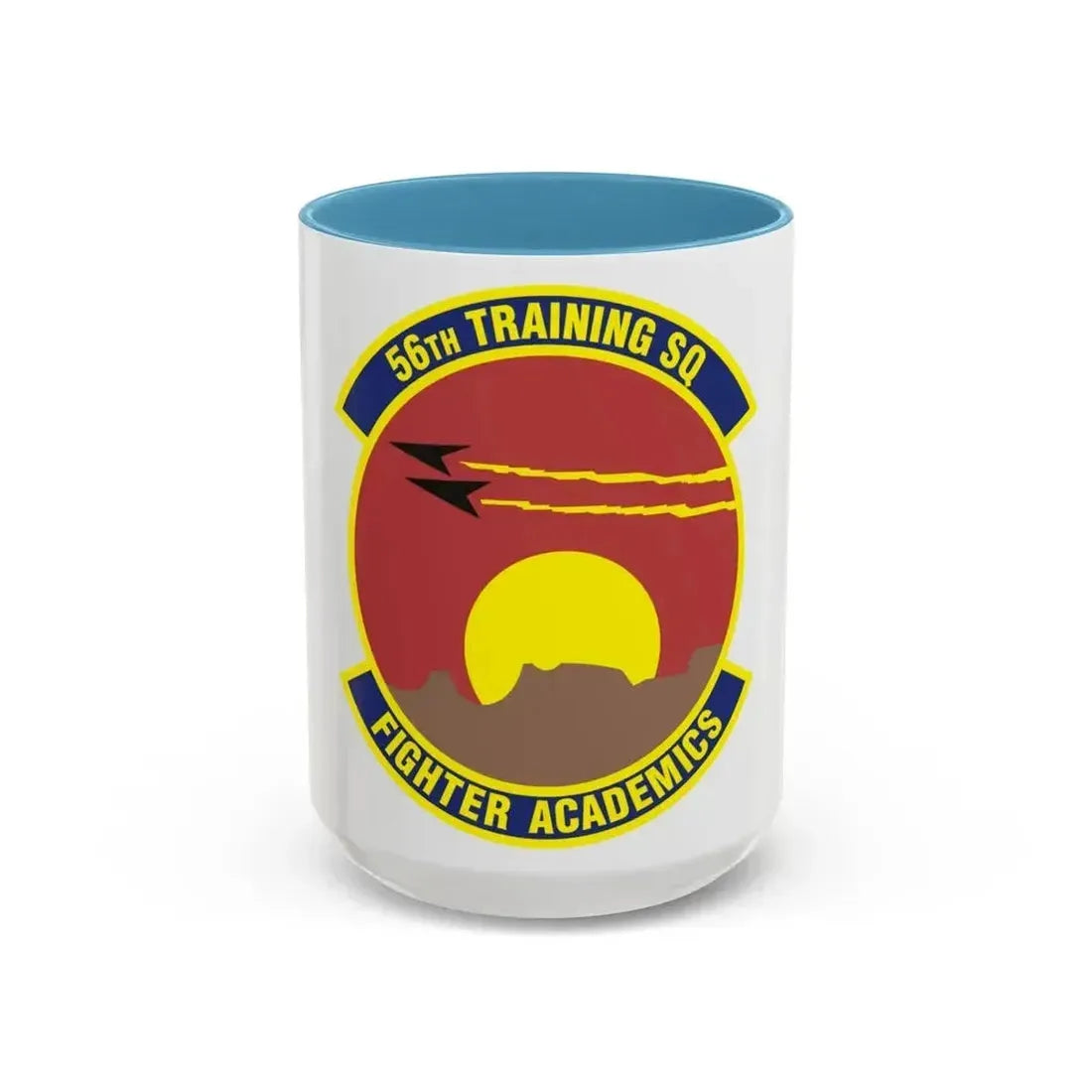 56 Training Squadron AETC (U.S. Air Force) Accent Coffee Mug 15oz Light Blue - Go Mug Yourself