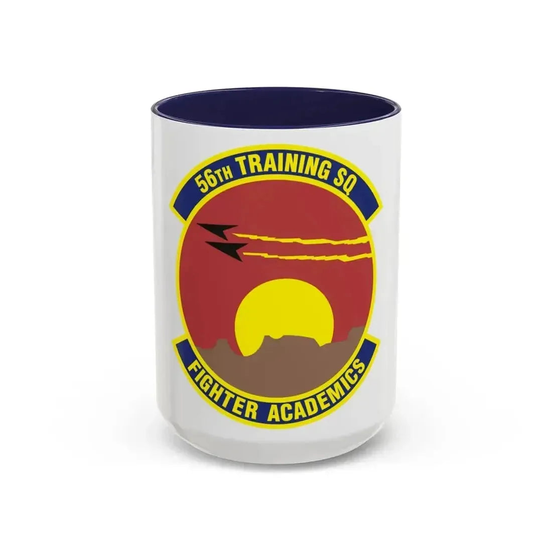 56 Training Squadron AETC (U.S. Air Force) Accent Coffee Mug 15oz Navy - Go Mug Yourself