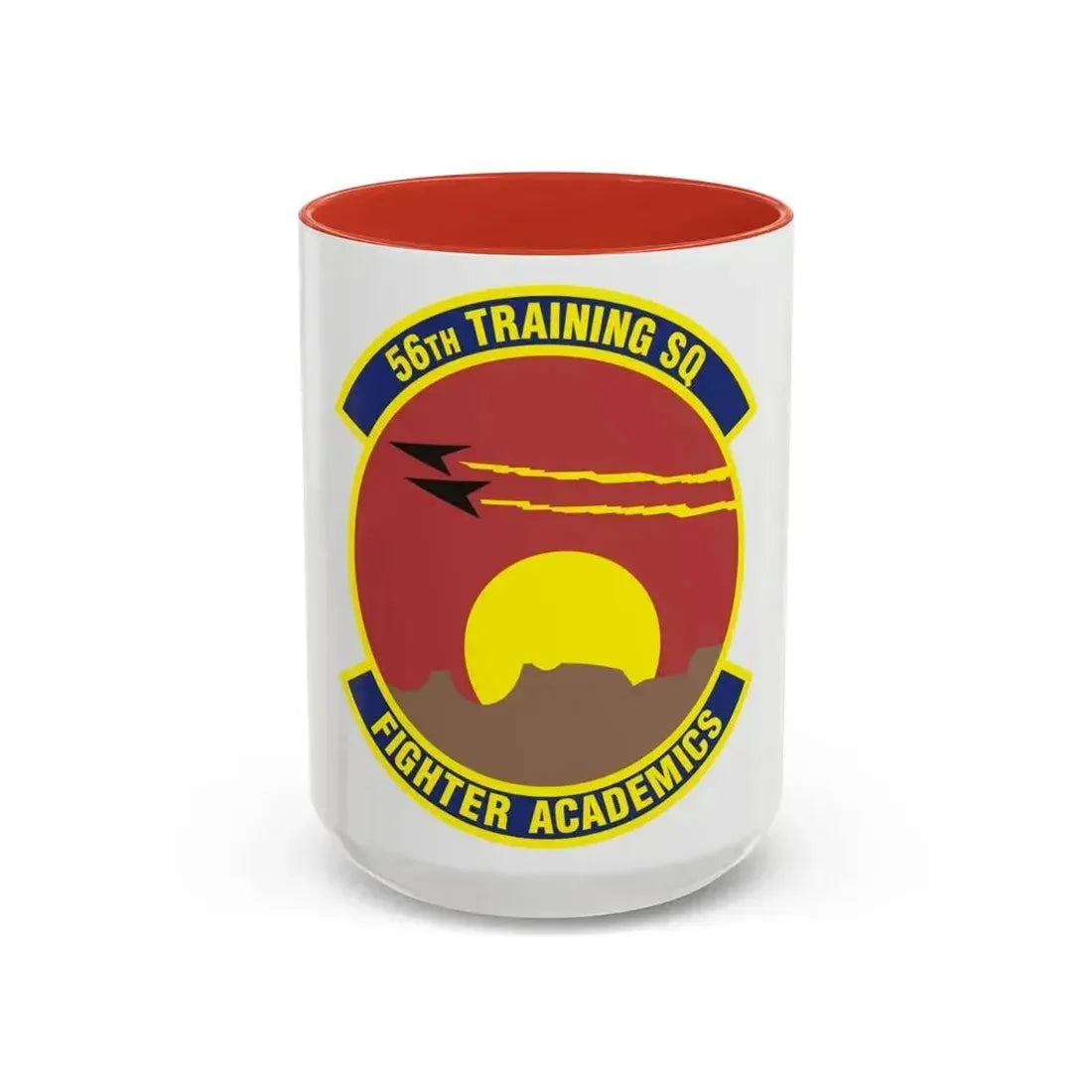 56 Training Squadron AETC (U.S. Air Force) Accent Coffee Mug 15oz Red - Go Mug Yourself