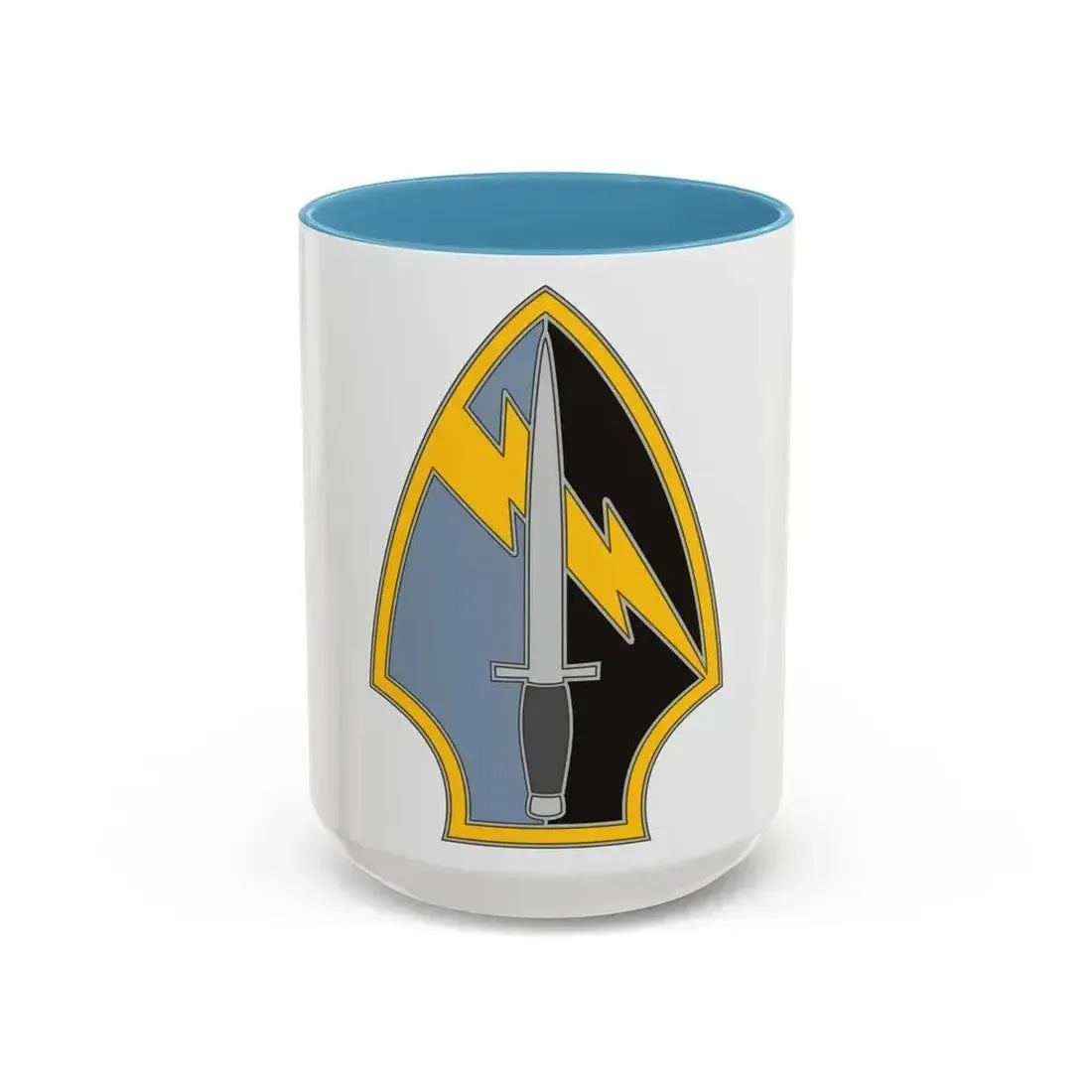 560 Battlefield Surveillance Brigade 2 (U.S. Army) Accent Coffee Mug 15oz Light Blue - Go Mug Yourself