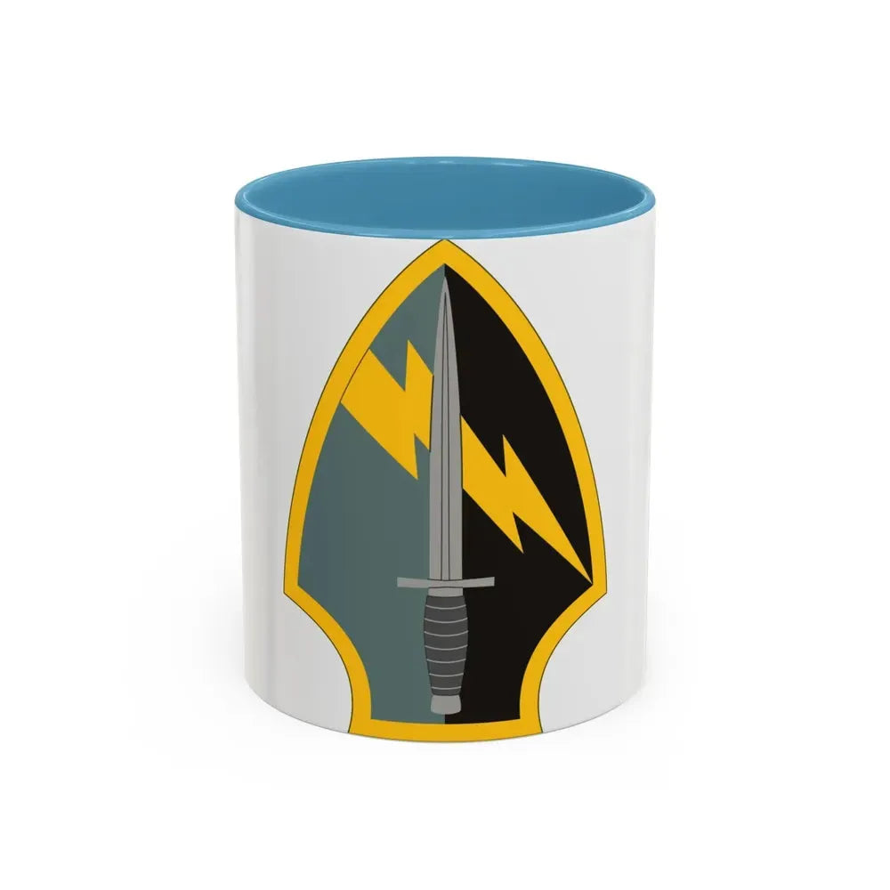 560 Battlefield Surveillance Brigade (U.S. Army) Accent Coffee Mug 11oz Light Blue - Go Mug Yourself
