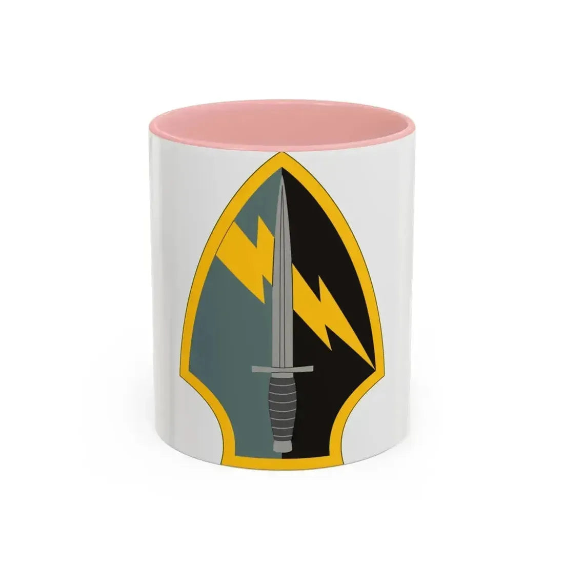 560 Battlefield Surveillance Brigade (U.S. Army) Accent Coffee Mug 11oz Pink - Go Mug Yourself