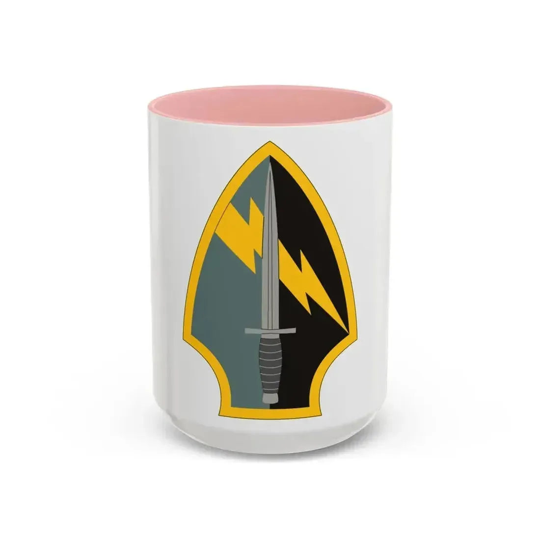 560 Battlefield Surveillance Brigade (U.S. Army) Accent Coffee Mug 15oz Pink - Go Mug Yourself
