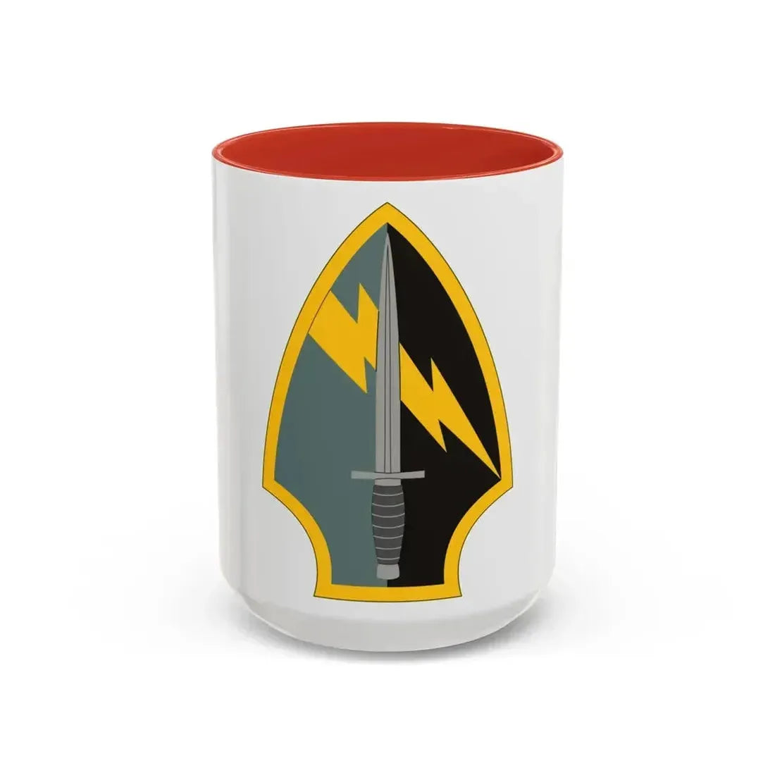 560 Battlefield Surveillance Brigade (U.S. Army) Accent Coffee Mug 15oz Red - Go Mug Yourself