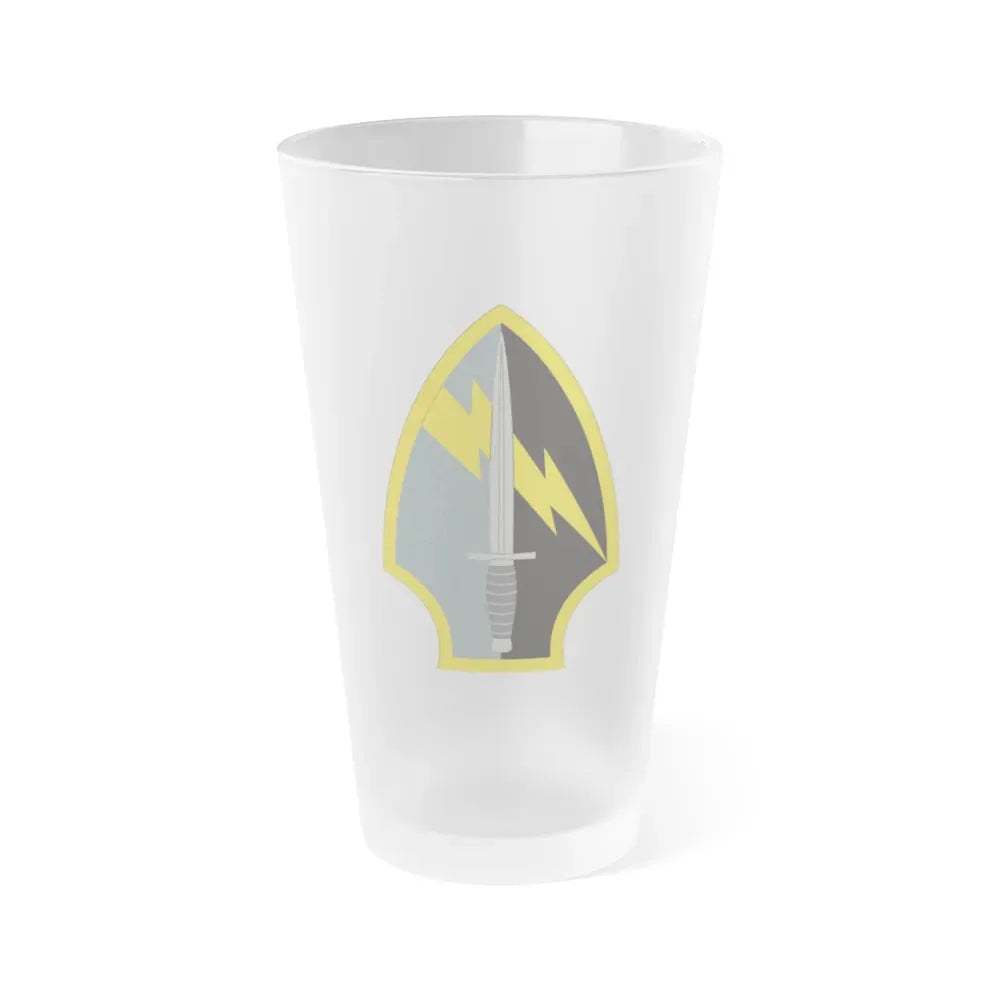 560 Battlefield Surveillance Brigade (U.S. Army) Frosted Pint Glass 16oz Default Title - Go Mug Yourself