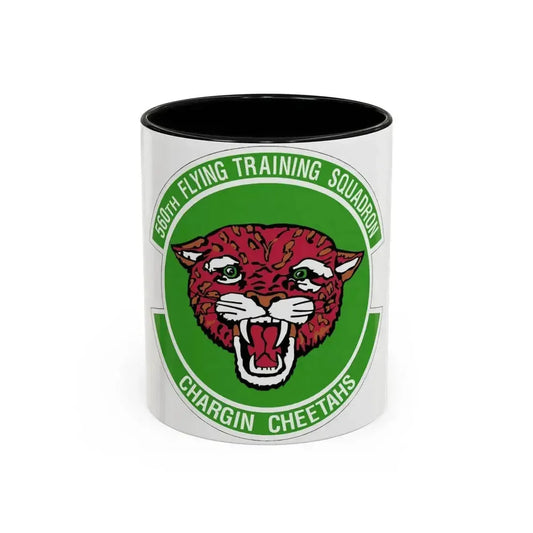 560 Flying Training Squadron AETC (U.S. Air Force) Accent Coffee Mug 11oz Black - Go Mug Yourself