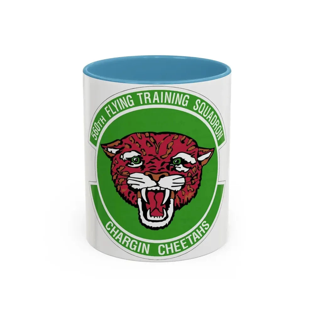 560 Flying Training Squadron AETC (U.S. Air Force) Accent Coffee Mug 11oz Light Blue - Go Mug Yourself