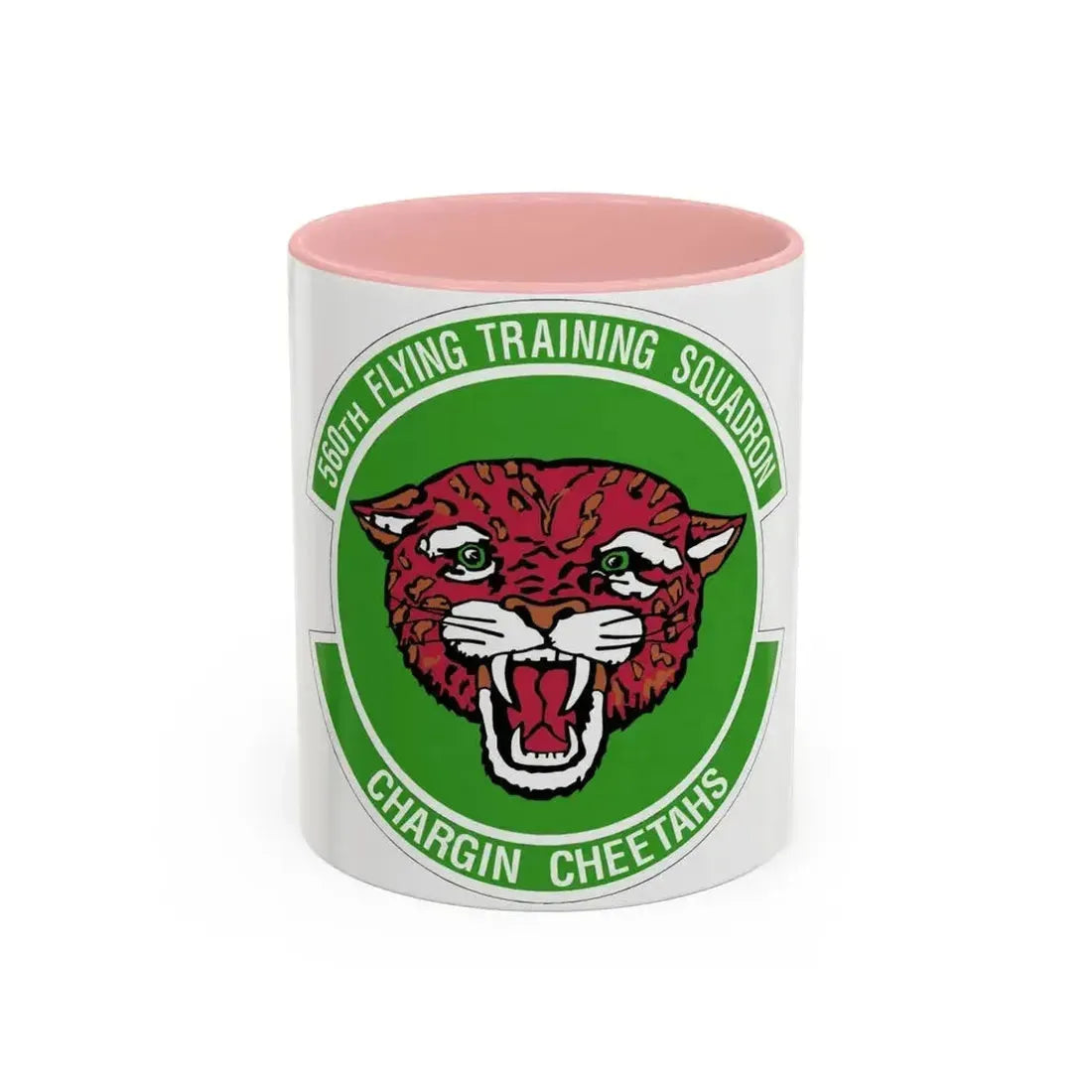 560 Flying Training Squadron AETC (U.S. Air Force) Accent Coffee Mug 11oz Pink - Go Mug Yourself